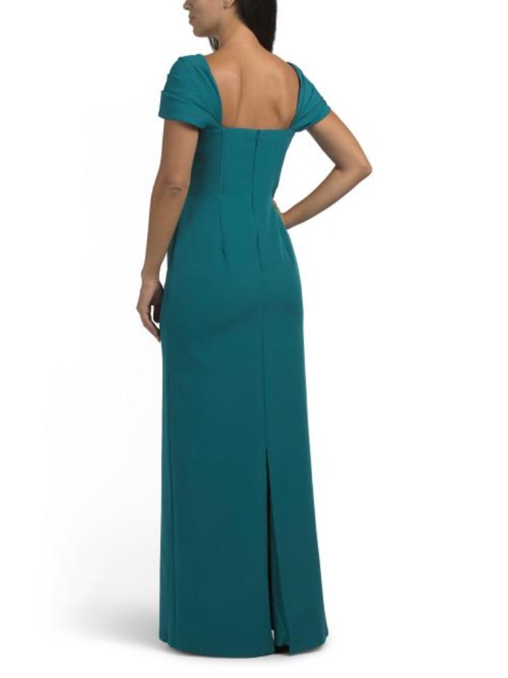 OLEG CASSINI Cap Sleeve Gown - Picture 2 of 4